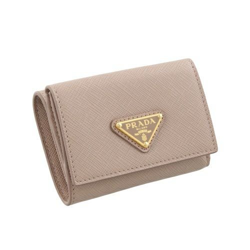 プラダ 三つ折り財布 レディース SAFFIANO TRIANGOLO ベージュ PRADA 1MH042 QHH F0236 CIPRIA