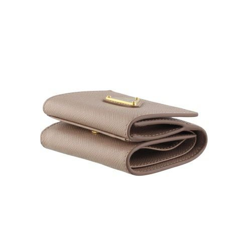 プラダ 三つ折り財布 レディース SAFFIANO TRIANGOLO ベージュ PRADA 1MH042 QHH F0236 CIPRIA