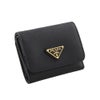 プラダ 三つ折り財布 レディース SAFFIANO TRIANGOLO ブラック PRADA 1MH043 QHH F0002 NERO