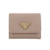 プラダ 三つ折り財布 レディース SAFFIANO TRIANGOLO ベージュ PRADA 1MH043 QHH F0236 CIPRIA