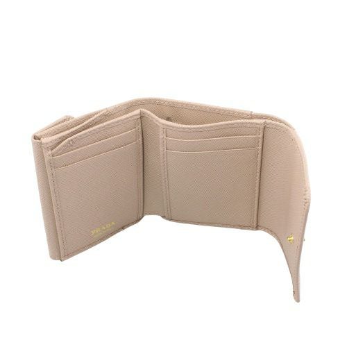プラダ 三つ折り財布 レディース SAFFIANO TRIANGOLO ベージュ PRADA 1MH043 QHH F0236 CIPRIA