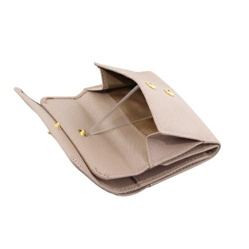 プラダ 三つ折り財布 レディース SAFFIANO TRIANGOLO ベージュ PRADA
