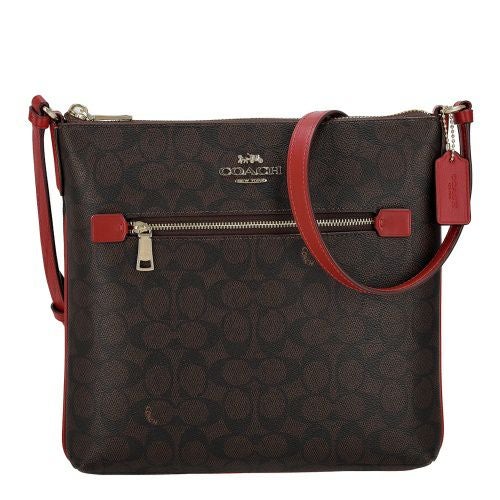 コーチ アウトレット ショルダーバッグ レディース ブラウン COACH OUTLET CCQ27 IMXD0 ブラウン/レッド