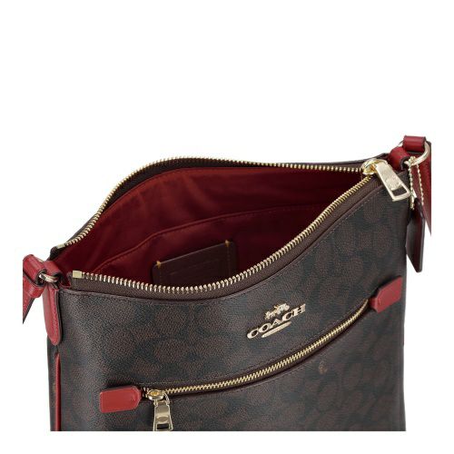 コーチ アウトレット ショルダーバッグ レディース ブラウン COACH OUTLET CCQ27 IMXD0 ブラウン/レッド