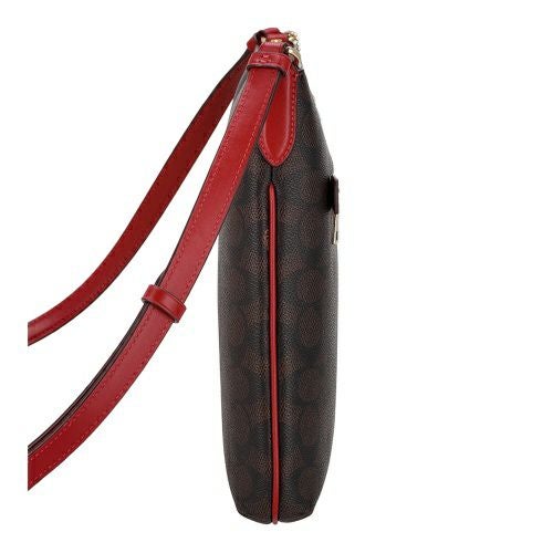 コーチ アウトレット ショルダーバッグ レディース ブラウン COACH OUTLET CCQ27 IMXD0 ブラウン/レッド