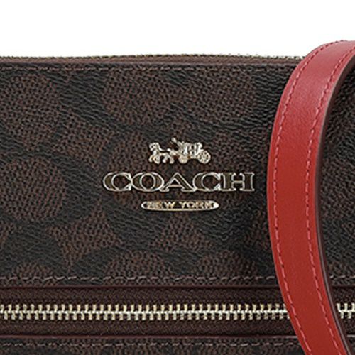 コーチ アウトレット ショルダーバッグ レディース ブラウン COACH OUTLET CCQ27 IMXD0 ブラウン/レッド
