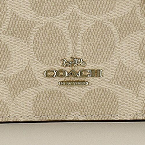 コーチ アウトレット ショルダーバッグ レディース ミニ クレア クロスボディ バッグ・シグネチャー キャンバス ベージュ COACH OUTLET CW206 IMXDM サンド/チョーク