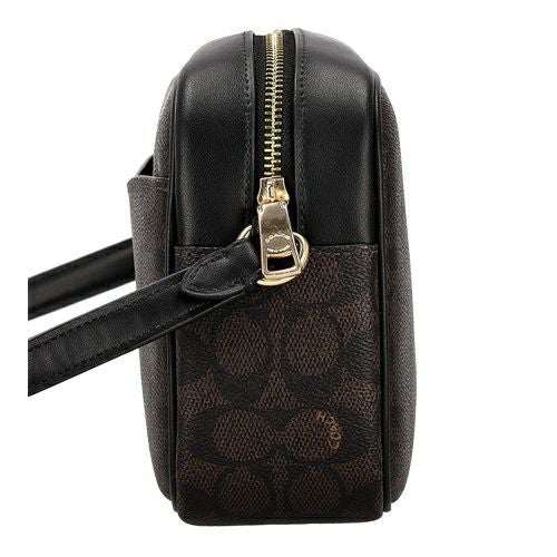 コーチ アウトレット ショルダーバッグ レディース ジェイミー カメラ バッグ・シグネチャー キャンバス ブラウン COACH OUTLET CZ186 IMXAQ ダークブラウン/ブラック