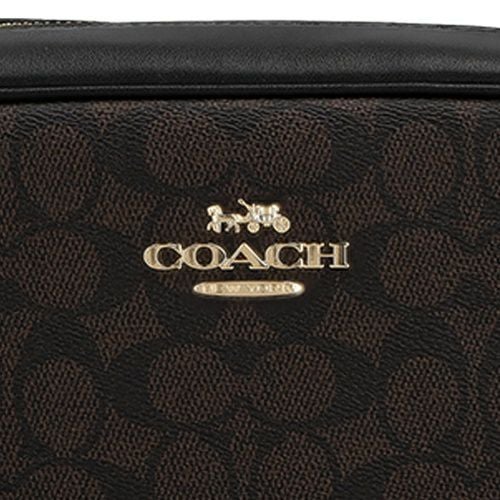 コーチ アウトレット ショルダーバッグ レディース ジェイミー カメラ バッグ・シグネチャー キャンバス ブラウン COACH OUTLET CZ186 IMXAQ ダークブラウン/ブラック