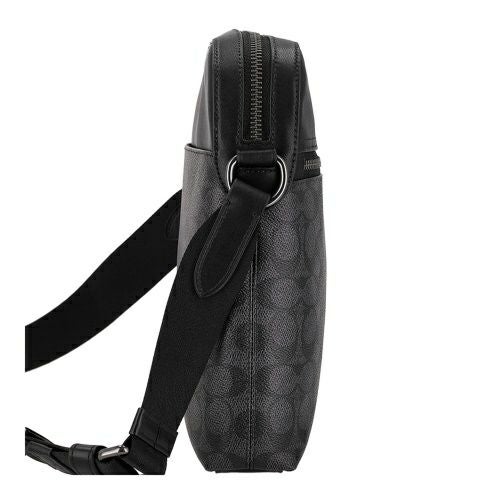 コーチ アウトレット ショルダーバッグ メンズ ブラック COACH OUTLET CZ398 QBMI5 チャコール/ブラック