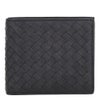 ボッテガヴェネタ 二つ折り財布 メンズ イントレチャート ブラック BOTTEGA VENETA 113993 V47W1 2015