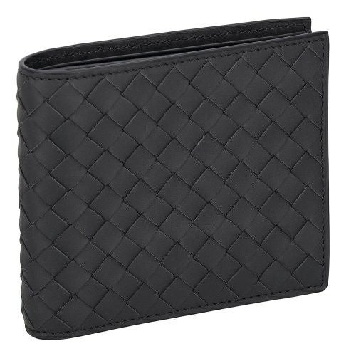 ボッテガヴェネタ 二つ折り財布 メンズ イントレチャート ブラック BOTTEGA VENETA 113993 V47W1 2015
