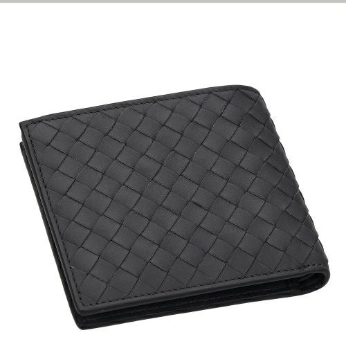 ボッテガヴェネタ 二つ折り財布 メンズ イントレチャート ブラック BOTTEGA VENETA 113993 V47W1 2015