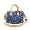 ルイヴィトン キーリング LVxTM バッグチャーム・マイクロ スピーディ デニム・チェリー ブルー LOUIS VUITTON M02535 デニムブルー