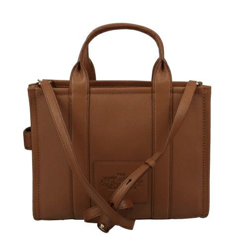 マークジェイコブス ハンドバッグ レディース THE LEATHER SMALL TOTE BAG ブラウン Marc Jacobs H004L01PF21 212 ARGAN OIL