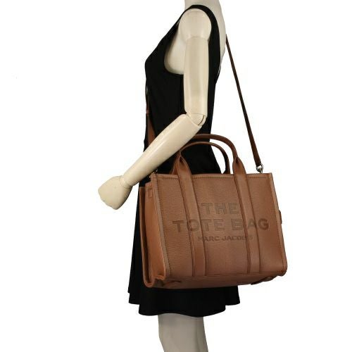 マークジェイコブス ハンドバッグ レディース THE LEATHER SMALL TOTE BAG ブラウン Marc Jacobs H004L01PF21 212 ARGAN OIL
