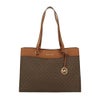 マイケルコース トートバッグ レディース ジェット セット トラベル シグネチャー ポケット ラージ トート ブラウン MICHAEL KORS 35F4GTVT9B BROWN