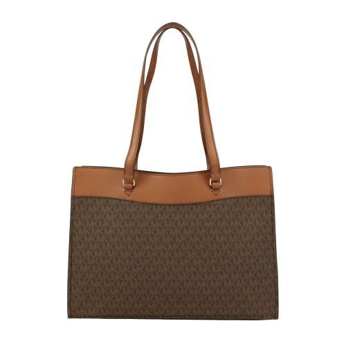 マイケルコース トートバッグ レディース ジェット セット トラベル シグネチャー ポケット ラージ トート ブラウン MICHAEL KORS 35F4GTVT9B BROWN