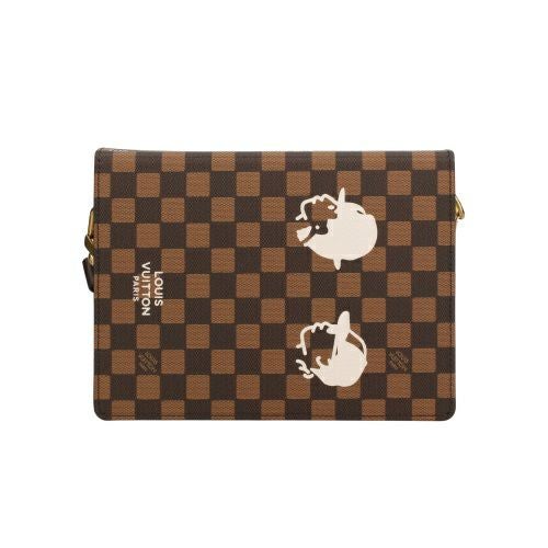 ルイヴィトン ショルダーバッグ ダミエ ブック メッセンジャー ブラウン LOUIS VUITTON N40811