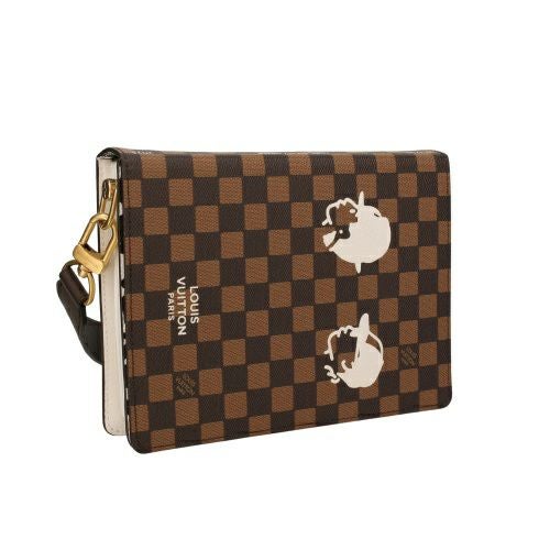 ルイヴィトン ショルダーバッグ ダミエ ブック メッセンジャー ブラウン LOUIS VUITTON N40811