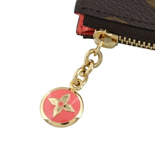 ルイヴィトン カードケース コインケース モノグラム カードキーケース ポルト クレ・ノア ブラウン LOUIS VUITTON M14529 スウィートコーラル