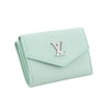 ルイヴィトン 三つ折り財布 ポルトフォイユ・ロックミニ グリーン LOUIS VUITTON M81885 ミストグリーン