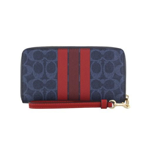 コーチ アウトレット 長財布 レディース ブルー COACH OUTLET CBO09