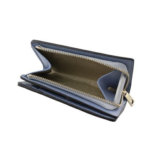 フルラ 二つ折り財布 レディース CAMELIA S COMPACT WALLET ZIP ブルー