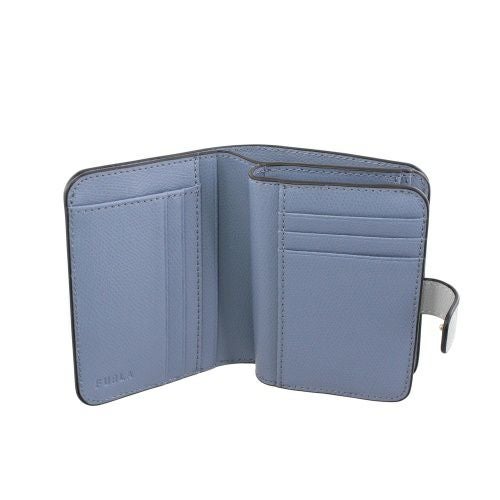フルラ 二つ折り財布 レディース CAMELIA S COMPACT WALLET ブルー