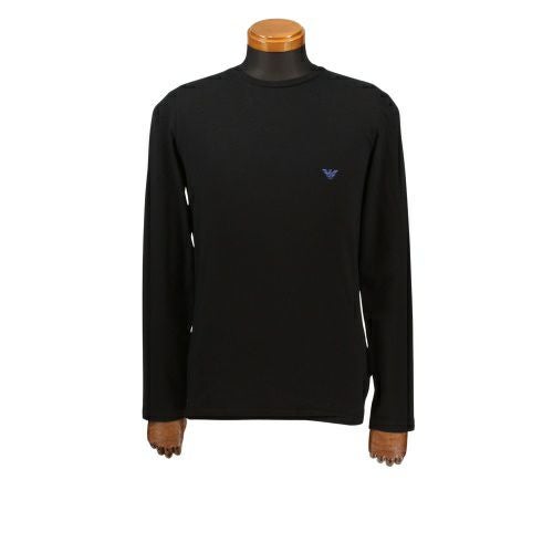 エンポリオアルマーニ アンダーウェア クルーネックロングTシャツ メンズ ブラック EMPORIO ARMANI 111023-0A725 BK