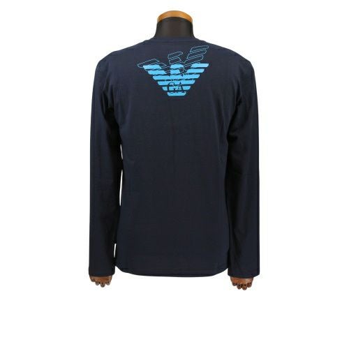 エンポリオアルマーニ アンダーウェア クルーネックロングTシャツ メンズ ネイビー EMPORIO ARMANI 111023-0A725 NV