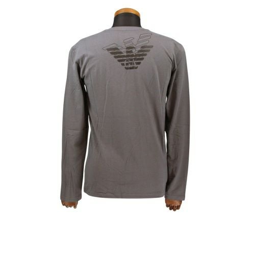 エンポリオアルマーニ アンダーウェア クルーネックロングTシャツ メンズ グレー EMPORIO ARMANI 111023-0A725 GY