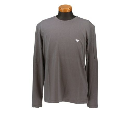 エンポリオアルマーニ Tシャツ ロンT クルーネック カットソー メンズ グレー EMPORIO ARMANI 111653-0A512 GY
