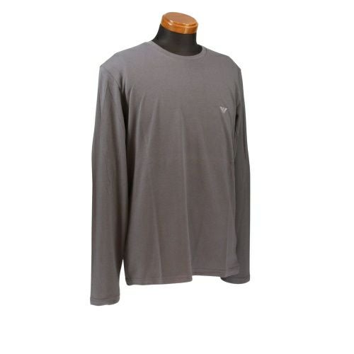 エンポリオアルマーニ Tシャツ ロンT クルーネック カットソー メンズ グレー EMPORIO ARMANI 111653-0A512 GY