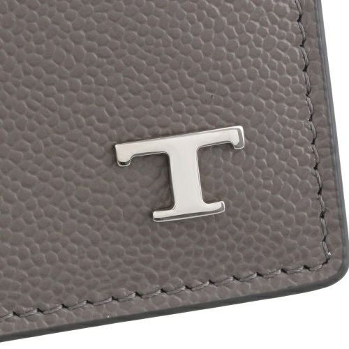 トッズ カードケース 名刺入れ メンズ Tタイムレス グレー TOD'S