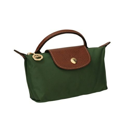 新品　ロンシャン　ル プリアージュ　グリーン ポーチ ロンシャン LONGCHAMP ポーチ ル プリアージュ オリジナル ハンドル