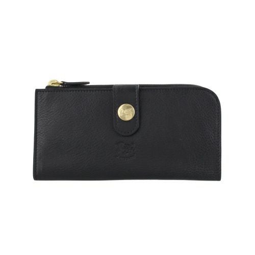 イルビゾンテ 長財布 メンズ レディース ユニセックス ブラック IL BISONTE SCW011 PV0005 BK128B NERO