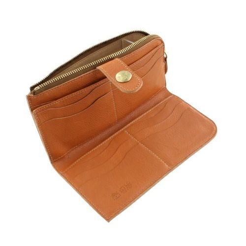 イルビゾンテ 長財布 メンズ レディース ユニセックス ブラウン IL BISONTE SCW011 PV0005 CA106B CARAMEL