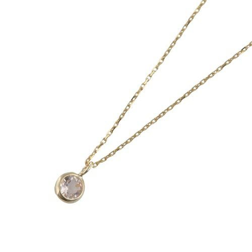 ネックレス ピアスセット K10YG モルガナイト