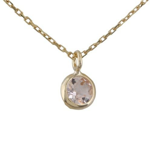 ネックレス ピアスセット K10YG モルガナイト