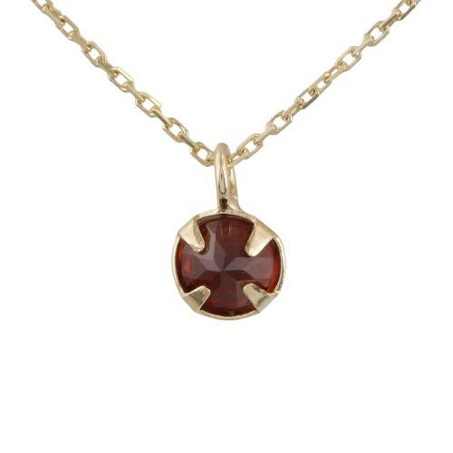 ネックレス ピアスセット K10YG ガーネット