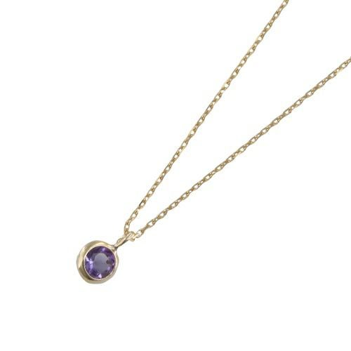 ネックレス ピアスセット K10YG アメジスト