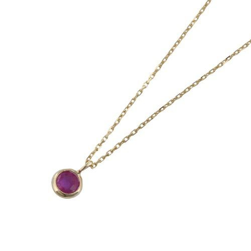 ネックレス ピアスセット K10YG ルビー