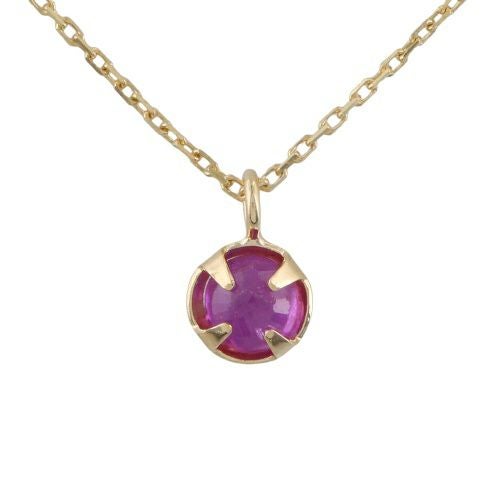 ネックレス ピアスセット K10YG ルビー