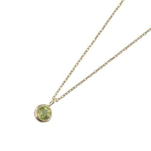 ネックレス ピアスセット K10YG ペリドット