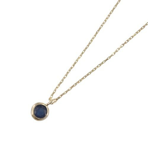 ネックレス ピアスセット K10YG サファイヤ