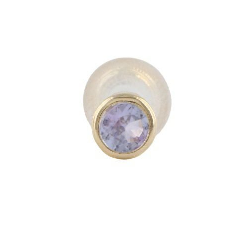 ネックレス ピアスセット K10YG タンザナイト