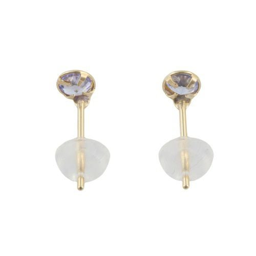 ネックレス ピアスセット K10YG タンザナイト