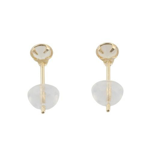 ネックレス ピアスセット K10YG ムーンストーン