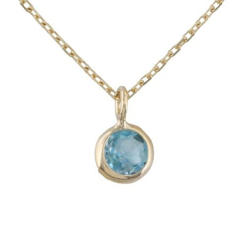 ネックレス ピアスセット K10YG Bトパーズ